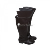 Attack on Titan Shingeki no Kyojin Military Eren Yeager Brown Black Cosplay Boots Shoes