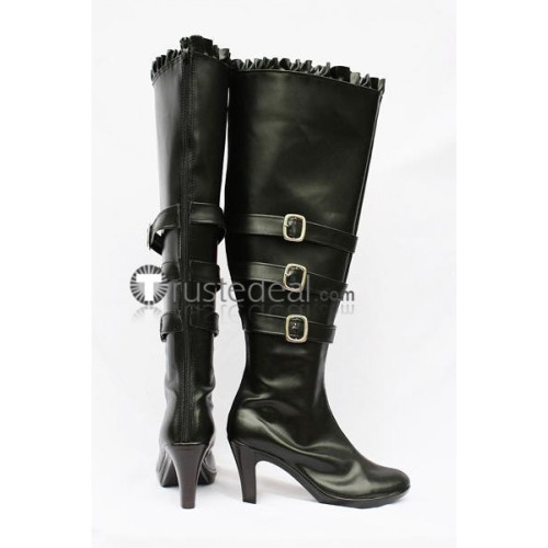 Chobits Freya Black Cosplay Boots Shoes
