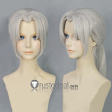 Naruto Kabuto Yakushi Silver Grey Ponytail Cosplay Wig