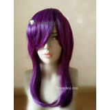 League of Legends LOL KDA Akali Purple Ponytail Cosplay Wig