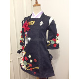 Final Fantasy XIV FF14 Little Ladies Day Miqo'te Girl Black Red Cosplay Costume