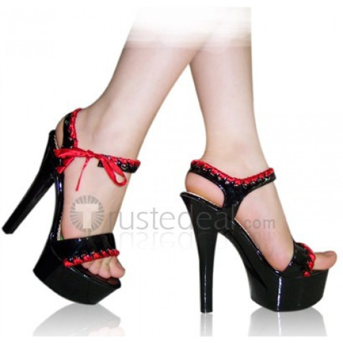 Patent Leather Upper High Heel Open-toes Platform Sexy Sandals(13193W)
