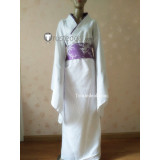 Natsume's Book of Friends Houzukigami Purple White Kimono Cosplay Costume