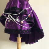 The Idolmaster Cinderella Girls Mayu Sakuma Starlight Master Halloween Purple Dress Cosplay Costume
