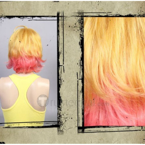 Uta no Prince-sama Natsuki Shinomiya Blonde Pink Cosplay Wig
