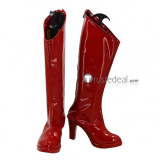 Darkstalkers Morrigan Aensland Lilith Cosplay Black Red Shoes Boots
