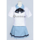 Monogatari Nadeko Sengoku Hitagi Senjougahara White Girl Uniform Cosplay Costume