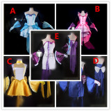Mermaid Melody Lucia Nanami Hanon Houshou Coco Karen Nole Super Idol Blue Pink Yellow Cosplay Costumes