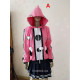Boku no Hero Academia Izuku Midoriya Ochaco Uraraka Denki Kaminari Green Pink Matryoshka Hoodie Cosplay Costume