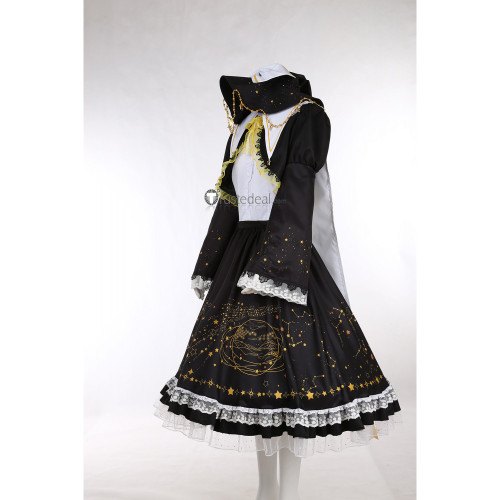 Touhou Project Marisa Kirisame Black Lolita Dress Cosplay Costume