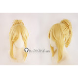 Fate Apocrypha Saber of Red Mordred Blonde Cosplay Wig