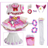 Love Live Double Ponytails Cat Neko Nozomi Umi Nico Eli Maki Kotori Hanayo Cosplay Costumes