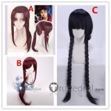 Black Lagoon Balalaika Revy Rebecca Lee Roberta Rosarita Cisneros Dark Red Black Blonde Cosplay Wig