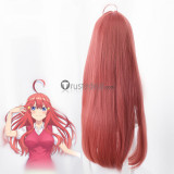 Go-Toubun no Hanayome The Quintessential Quintuplets 5 Equal Brides Ichika Nino Miku Yotsuba Itsuki Nakano Fuutarou Uesugi Pink Red Cosplay Wigs