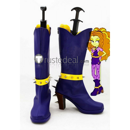 My Little Pony Equestria Girls Adagio Dazzle Deep Blue Cosplay Boots Shoes