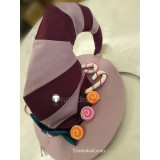League of Legends Lulu Dark Purple Cosplay Wig Hat