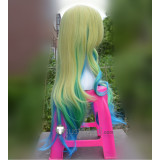 Miss Kobayashi's Dragon Maid Lucoa Long Gradients Yellow Green Blue Cosplay Wig 80cm