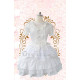 Date A Live Kurumi Tokisaki White Lolita Dress Cosplay Costume