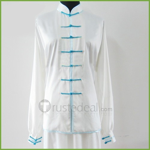Ghostwhite Imitate Silk Tai Chi / Ji Suit