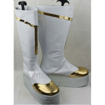 Star Driver Ginga Bishounen White Platform Cosplay Boots
