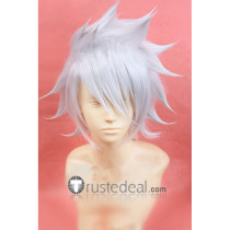 BLAZBLUE Ragna the Bloodedge Silver White Styled Cosplay Wig