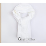 Attack on Titan Shingeki No Kyojin Levi Rivaille White Cosplay Scarf Accessory