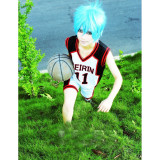 Kurokos Basketball Seirin Kuroko Tetsuya White Uniform Cosplay Costume