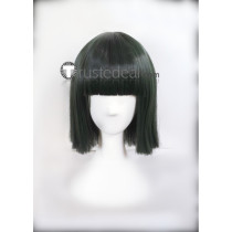 One Punch Man Blizzard of Hell Fubuki Black Dark Green Cosplay Wigs