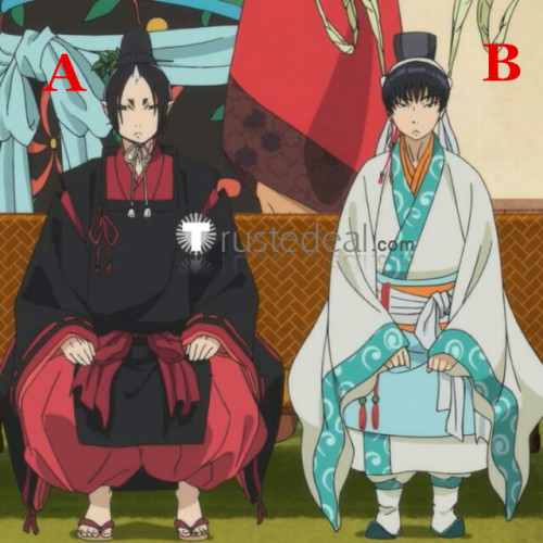Hoozuki no Reitetsu Hakutaku and Hoozuki Judging Kimono Cosplay Costumes