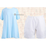 Cells at Work Hataraku Saibou Platelet Blue Shirt Cosplay Costume