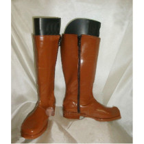 Hakuouki Toudou Heisuke Brown Cosplay Boots Shoes