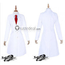 Steins Gate Makise Kurisu White Lab Coat Cosplay Costume