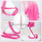 Nanbaka Tsukumo Styled Pink Cosplay Wig 100cm