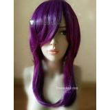 League of Legends LOL KDA Akali Purple Ponytail Cosplay Wig