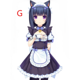 Nekopara Chocola Vanilla Shigure Azuki Maple Cinnamon Coconut Black White Maid Cosplay Costumes