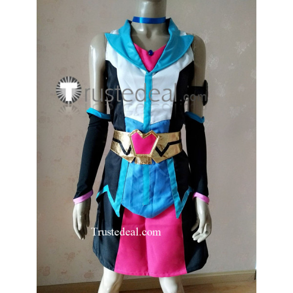 Yugioh Vrains Skye Zaizen Blue Maiden Cosplay Costume