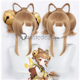 Genshin Impact Albedo Dainsleif Yaoyao Ganyu Brown Blue Blonde Purple Cosplay Wigs