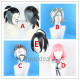 Pokemon Sword Shield Gordie Raihan Kabu Clara Allister Silver Black Pink Cosplay Wig