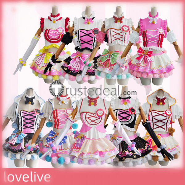 Love Live Double Ponytails Cat Neko Nozomi Umi Nico Eli Maki Kotori Hanayo Cosplay Costumes