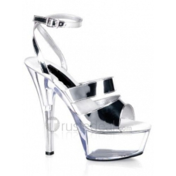 Slick-Surfaced Leather Upper High Heel Open-toes Platform Sexy Sandals(99-83)
