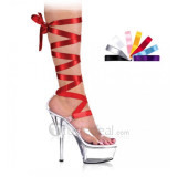 Imported PVC Upper High Heel Open-toes Platform Sexy Sandals((99-12)