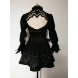 Nier Automata 2B Black Gothic Lolita Cosplay Costume 2