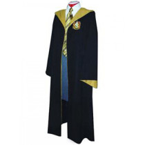 Harry Potter Hufflepuff Overcoat and Tie and Shirt