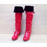 Top quality PU medium heel smooth knee boots(D1007)