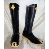 Hakuouki Kazama Chikage Black Cosplay Boots Shoes