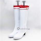 Tekken Lili Lily Emilie de Rochefort White Cosplay Shoes Boots