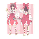 Touhou ALICE in Wonderland Hakurei Reimu Cosplay Costume