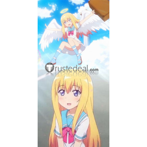 Gabriel DropOut Gabriel White Tenma Angel White Sailor Dress Cosplay Costume