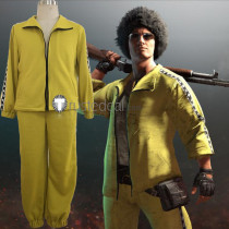 PUBG PlayerUnknown's Battlegrounds Yellow Sportswear Suits Cosplay Costume