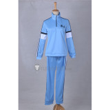 Kyoukai no Kanata Mirai Kuriyama Blue Sportswear Jersey Cosplay Costume